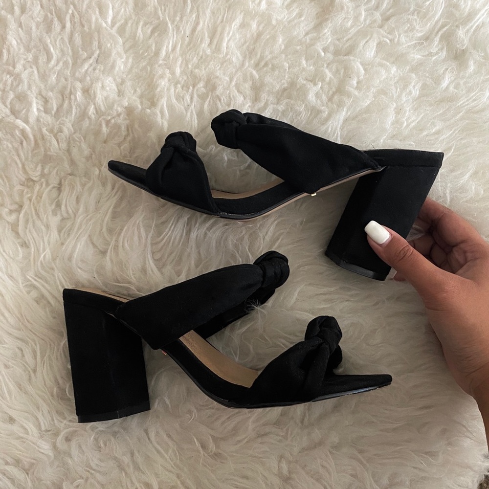Billini strappy block mules